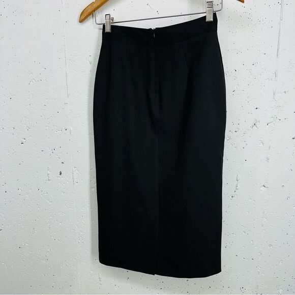 asos size 2 Black Lined Midi Skirt NEW with tags - Picture 6 of 14